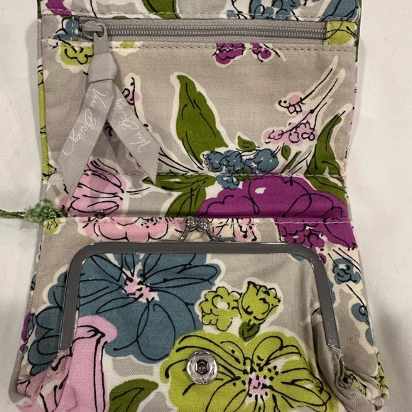 Vera Bradley Floral Wallet in Pink and Green - Picture 2 of 3